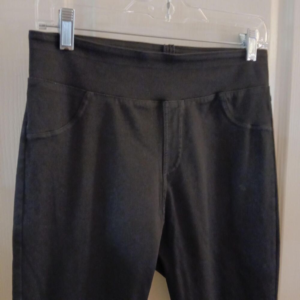 NWT Halara Black Flex Denim Casual Leggings Viral Jeggings L Classic Basic - Picture 7 of 8
